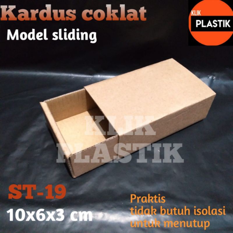 

KOTAL SLIDING ST-19 COKLAT KARDUS KARTON BOX HP AKSESORIS SOUVENIR