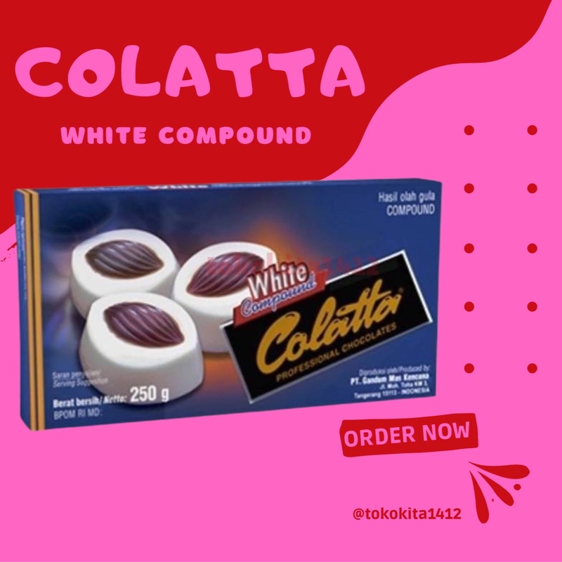 COLATTA White Compound Chocolate Coklat Batangan Putih 250 gr