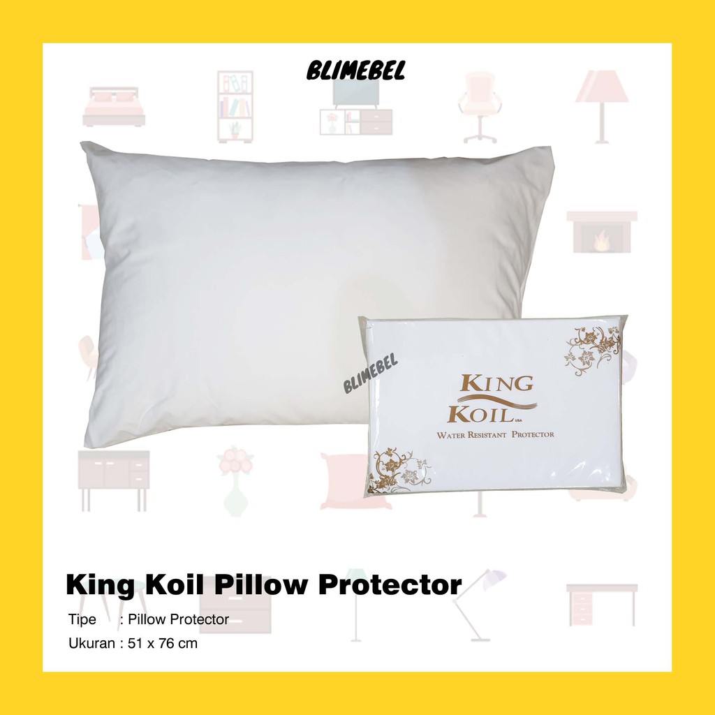 King Koil Water Resistant Pillow Protector/Sarung Pelindung Bantal Anti Air Kingkoil