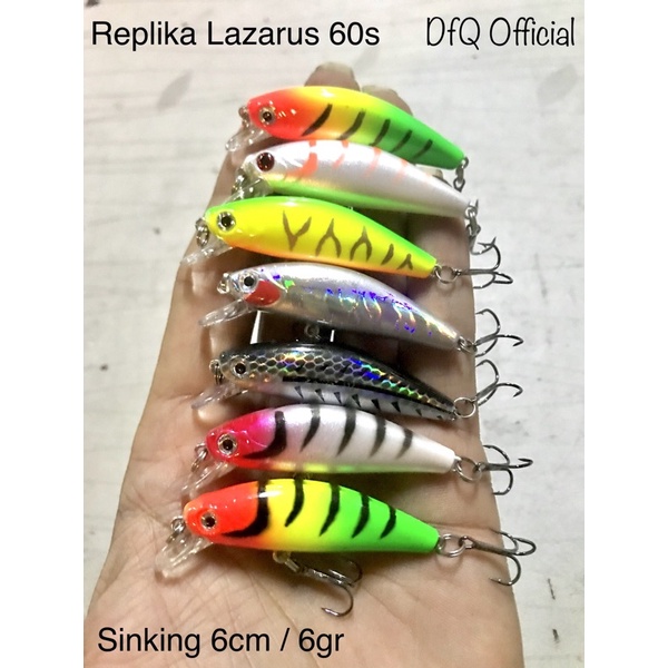 Sinking Minnow Lure Ultralight Replika Lazarus 60s 6cm/6gr