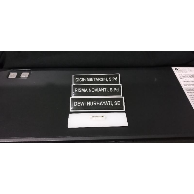 

Name Tag Resin