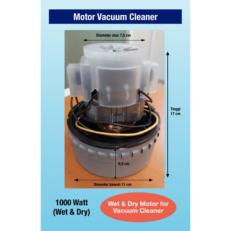 Wet &amp; Dry Motor for Vacuum Cleaner (Italy) 1000 Watt