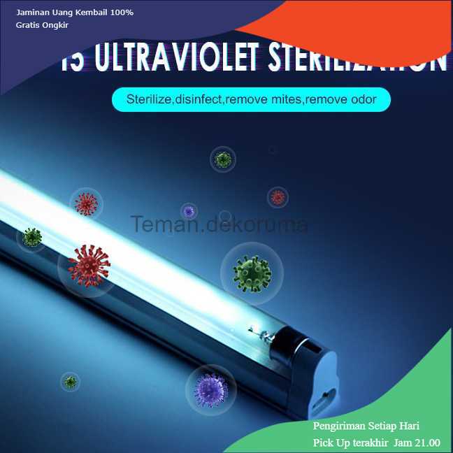 TD-DHA Lcamaw Lampu UV Ultraviolet Sterilizer Virus Bakteri 8W - SP-T5-UV