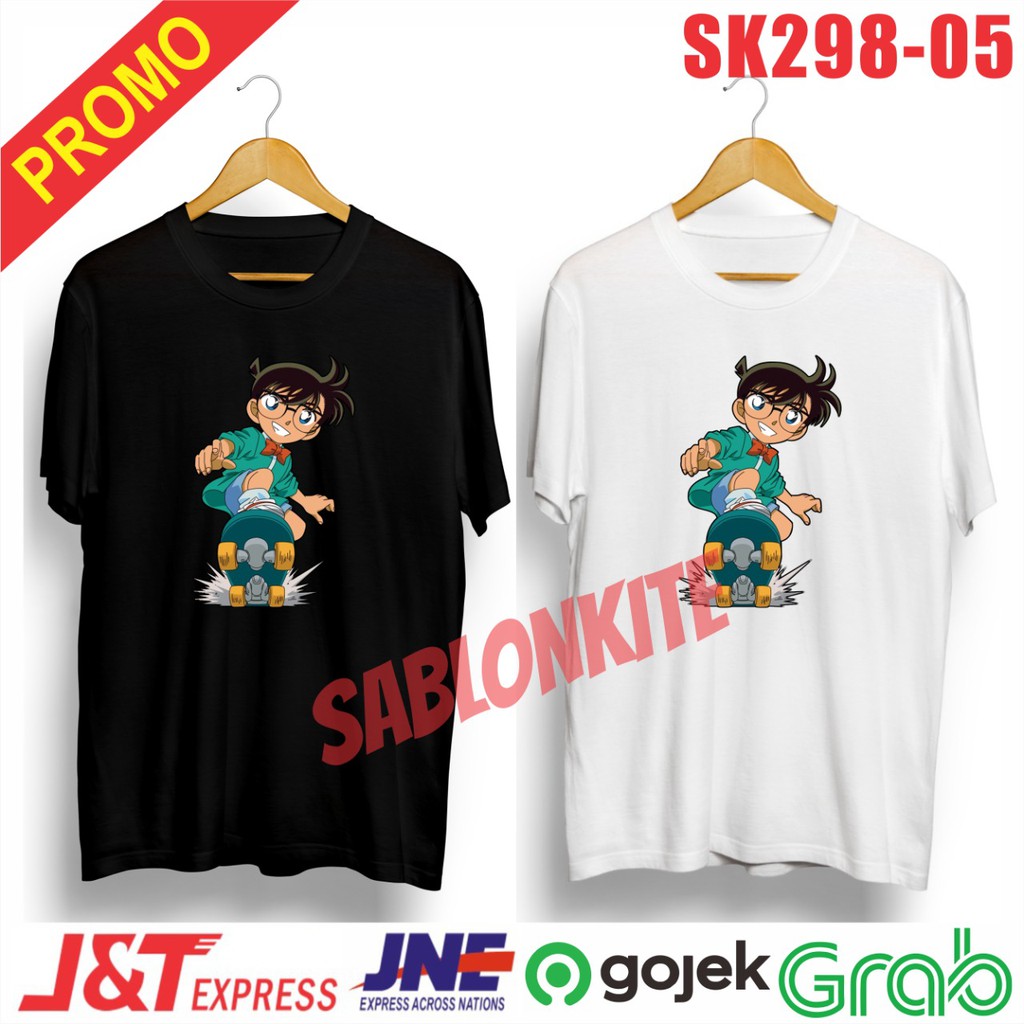 MURAH!!! KAOS BAJU SABLON CONAN SK298 BAHAN COMBED 30S