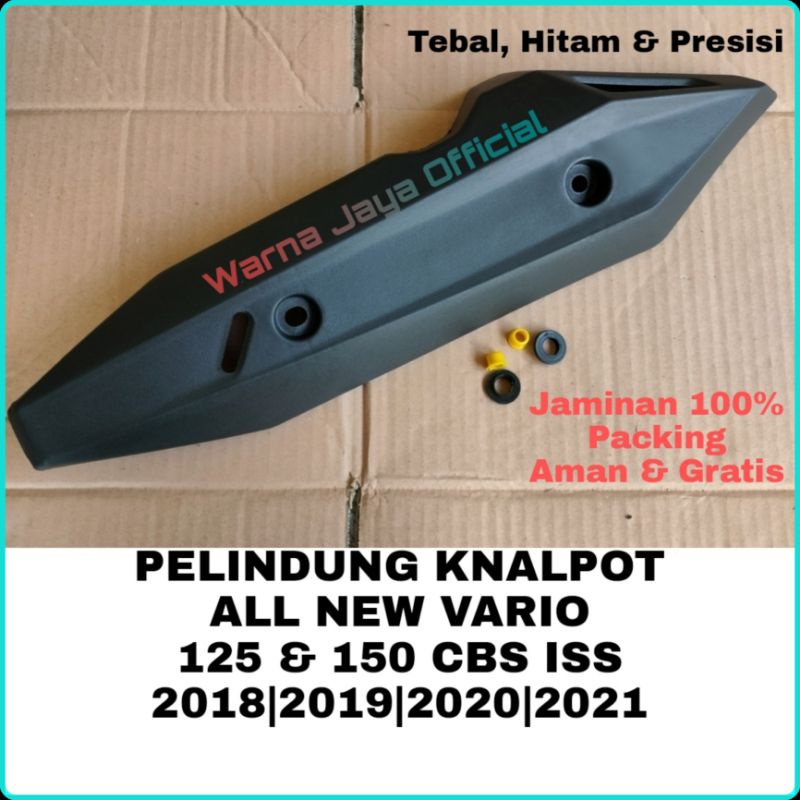 Cover Tutup Tameng Pelindung Bingkai Knalpot Honda All New Vario 150 125 Fi LED CBS ISS Aksesoris Va