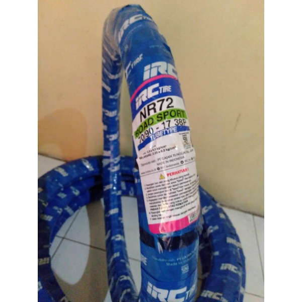 IRC ban Luar motor bebek NR72 ring 17 70/90-17 70 90 17 TUBETYPE TT