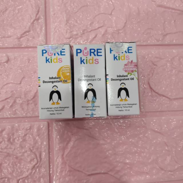 Pure kids inhalent decongestant oil obat pilek anak bayi