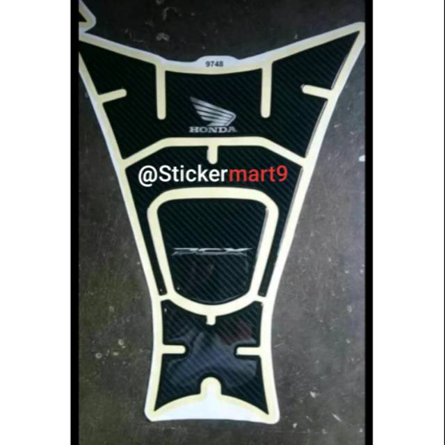 TANKPAD MOTIF CABRON PCX 150 variasi sticker aftermarket