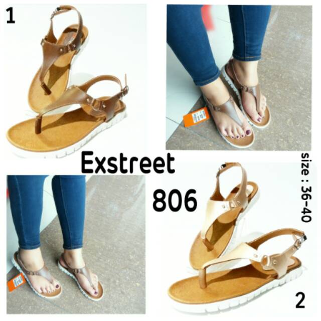 Sepatu sandal wanita Exstreet 806 sepatu sandal tali belakang terbaru dan termurah