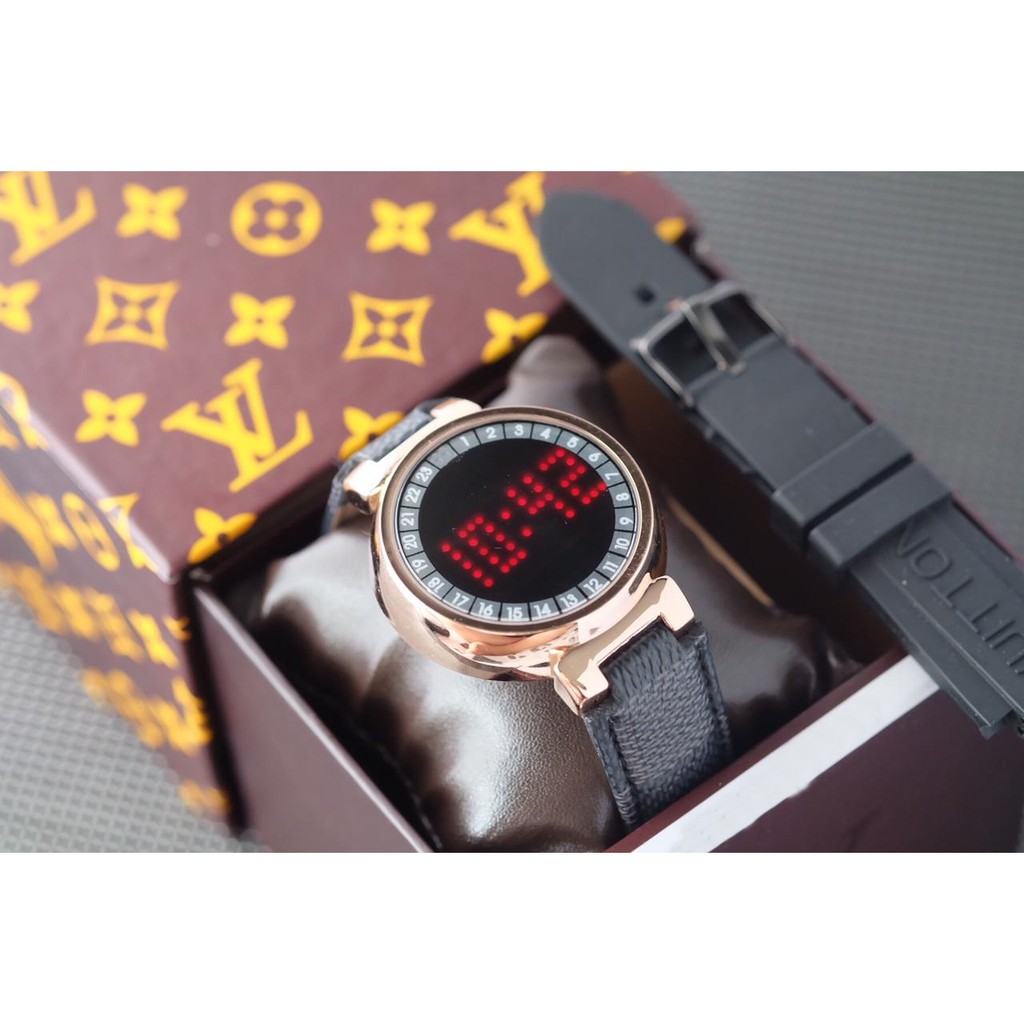 JAM TANGAN WANITA/JAM TANGAN CEWEK/JAM TANGAN MURAH LV DIGITAL NEW MODEL FREE BOX+TALI RUBBER