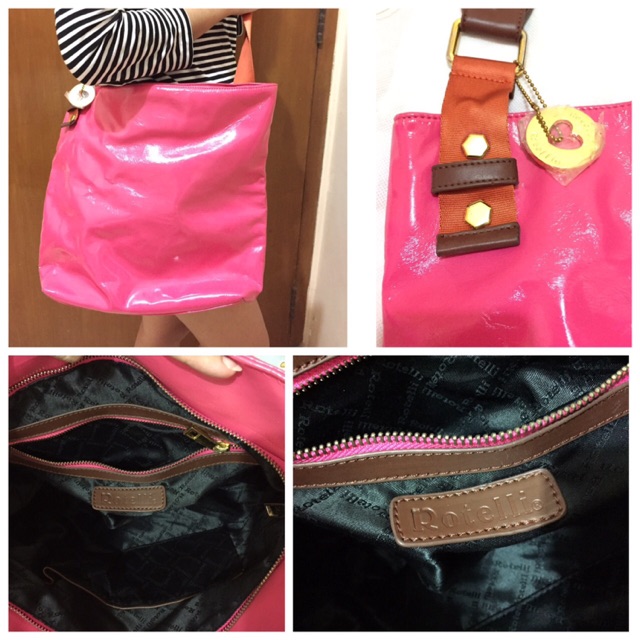 Sling bag pink roteli