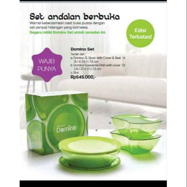 Domino set hijau ori