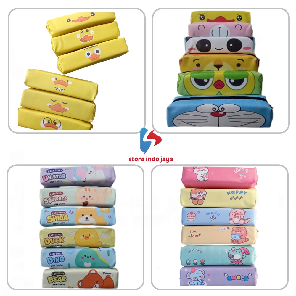 

Kotak Pensil Tepak Pensil Lucu Motif Animal Lazy Stars Unik Tempat Pensil