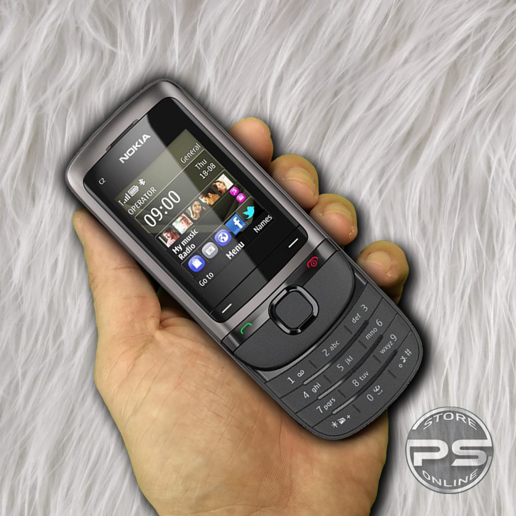 HP Nokia C2-05 Sliding - HP Jadul - HP sliding / geser - HP kecil dengan fitur lengkap-3