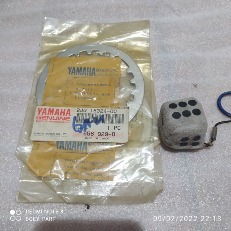 Plat besi gesek kampas kanpas kopling 2jg f1zr vega fizr crypton sigma alfa original nos japan