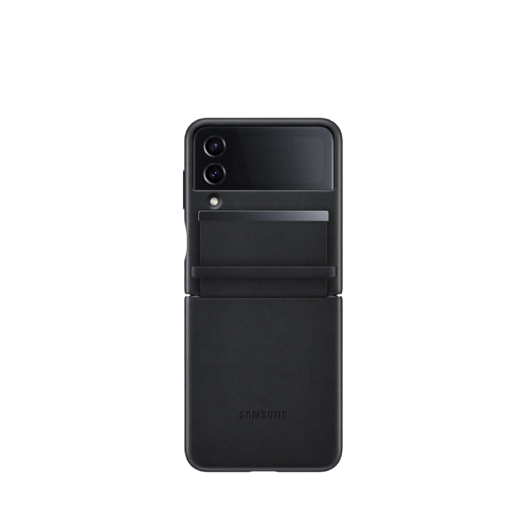 Casing Samsung Galaxy Z Flip4 5G Leather Cover Hardcase Case Bahan Kulit Kesing Pelindung Hp