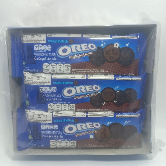 

BISKUIT OREO CHOCOLATE CREAM BERAT 12×28,5 gr ISI 12 PCS