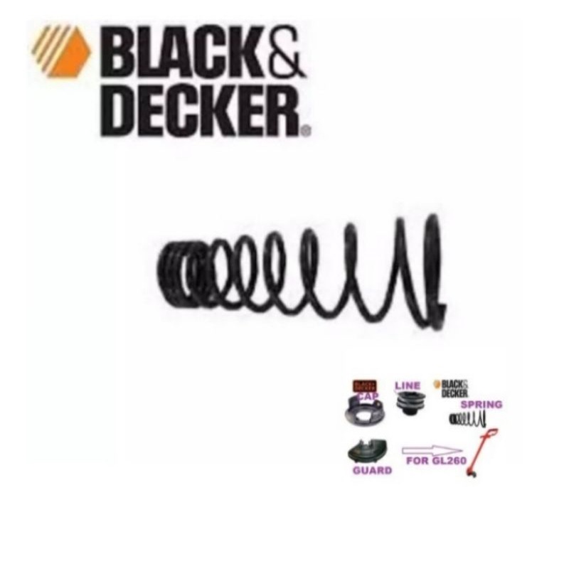 Per GL300 Black Decker Sperpart Mesin potong rumput Spring GL 300