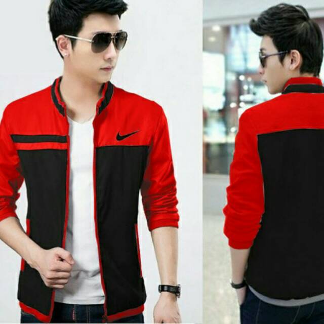 Jaket Nike Merah / Jaket Pria Babyterry