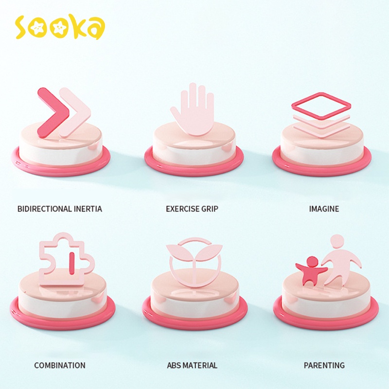 Sooka Mainan Mobil-Mobilan Bayi Unik,Lucu dan Tahan lama(Durable) - Bus Tahan Banting Merry Go Arround/Baby Car toys Crush Resistant SK-GCA1078