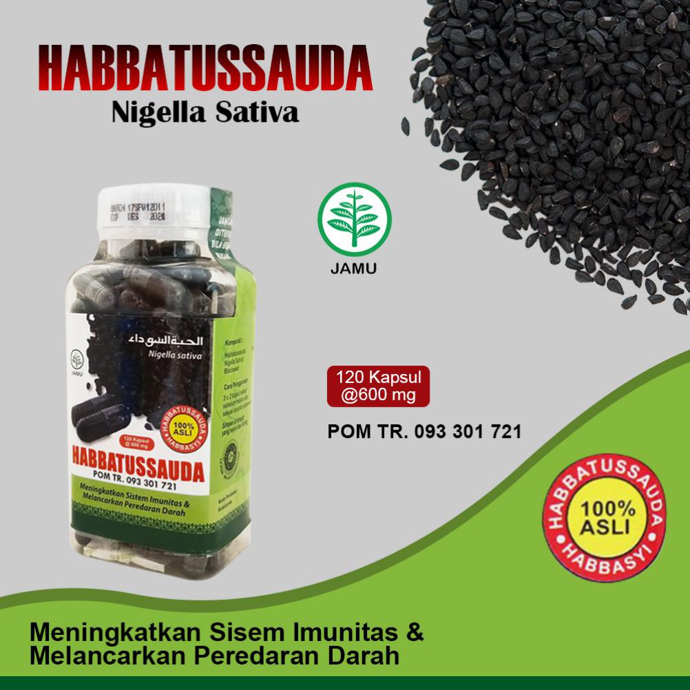 Kapsul Niaga Utama Habbatussauda Serbuk HNU 120 Kapsul [Kurma Ajwa]