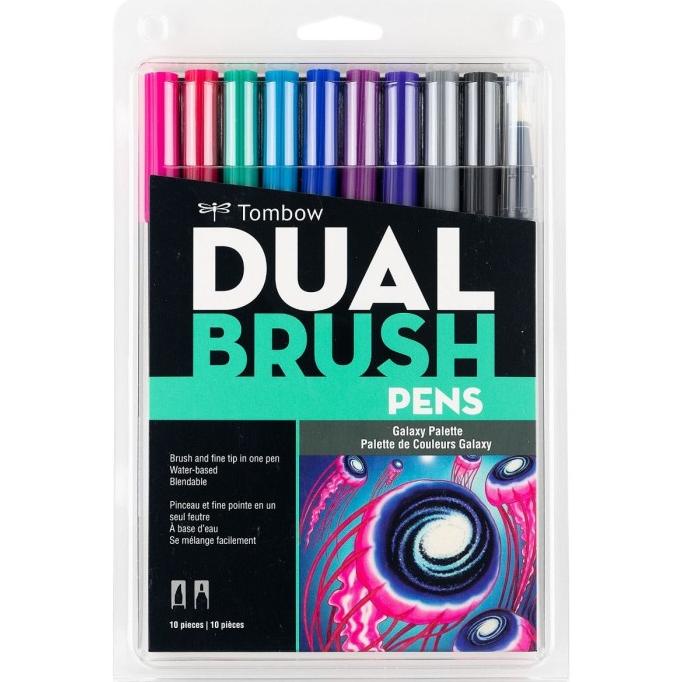 

(BISA COD) Tombow ABT Dual Brush Pen, Galaxy Palette Set 10 Color TERBAIK Kode 1172