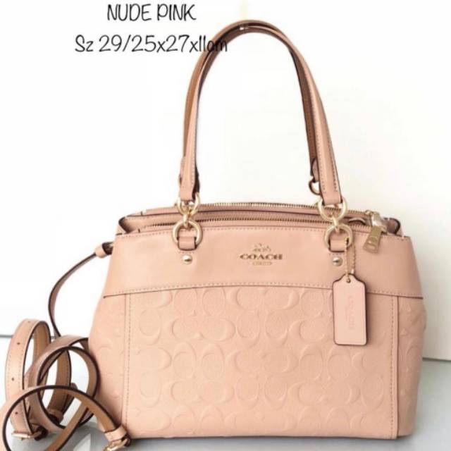 Tas Coach Authentic Mini Brooke Nude Pink Original USA
