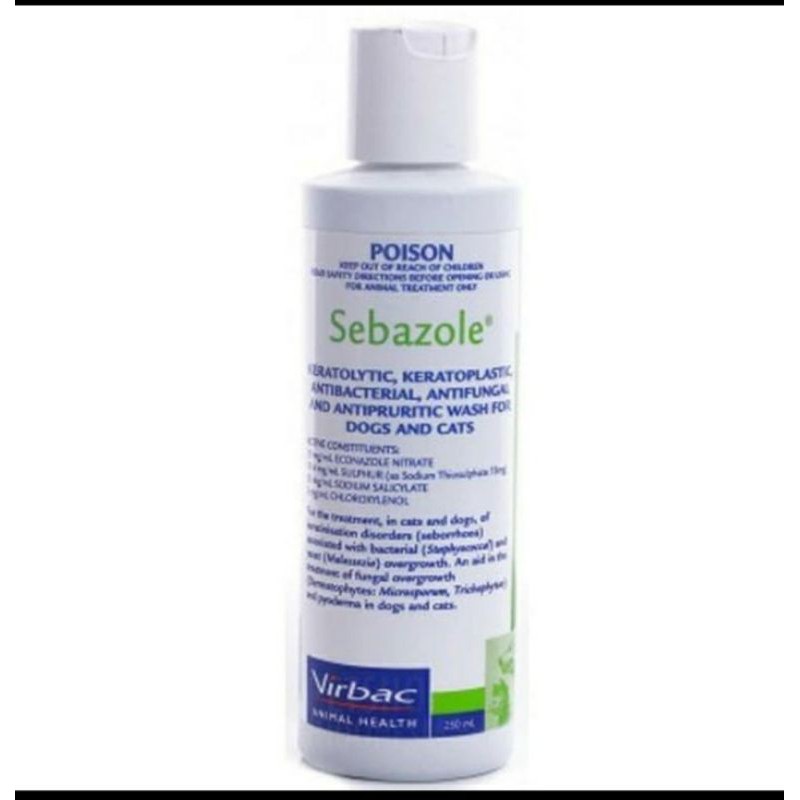 Sebazole Shampo Sebazole 250 ml Shampo Jamur / Shampo Kucing Dan anjing