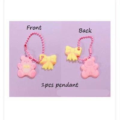 20 Pcs Tas Penyimpanan Kartu Pos Motif Ceri Kelinci Beruang Hati Ukuran 3 Inch