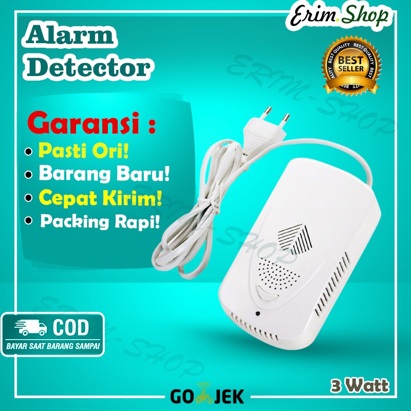 Alarm Detektor / Alat Pendeteksi Kebocoran GAS LPG Pendetektor Leakage Gas Alarmm EM21