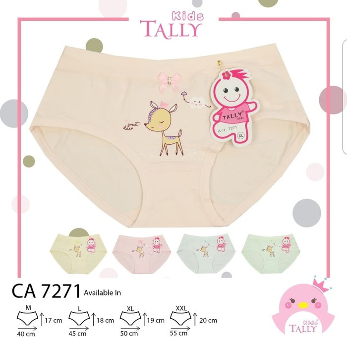 Cd Anak Perempuan Tally Kids 7271 TALLY Celana Dalam Anak Cewe Segitiga Bahan Katun