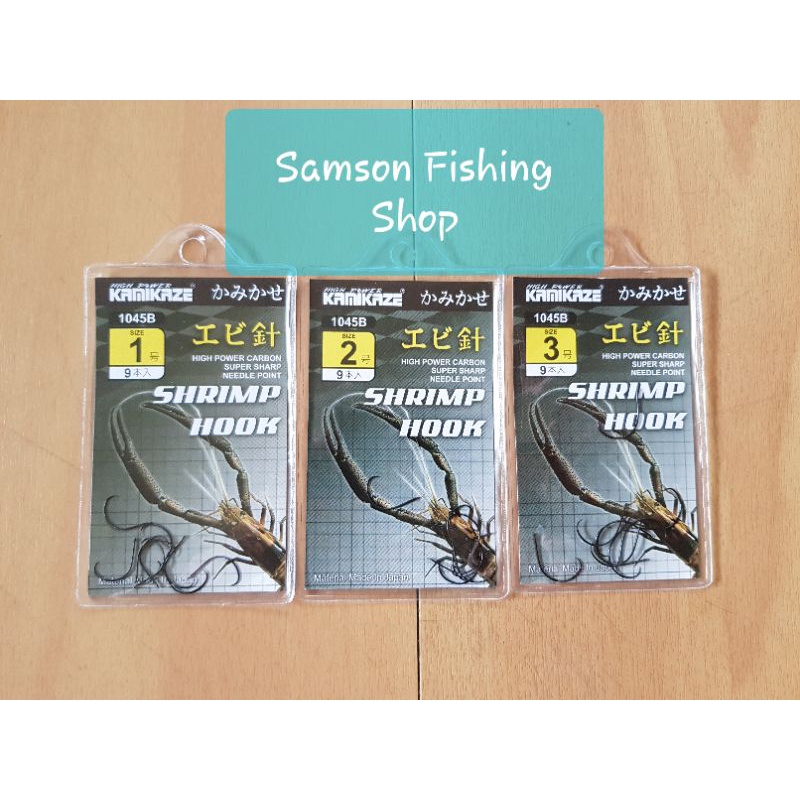 mata pancing udang carbon kamikaze warna hitam nomor 1 2 3 udang kamikaze