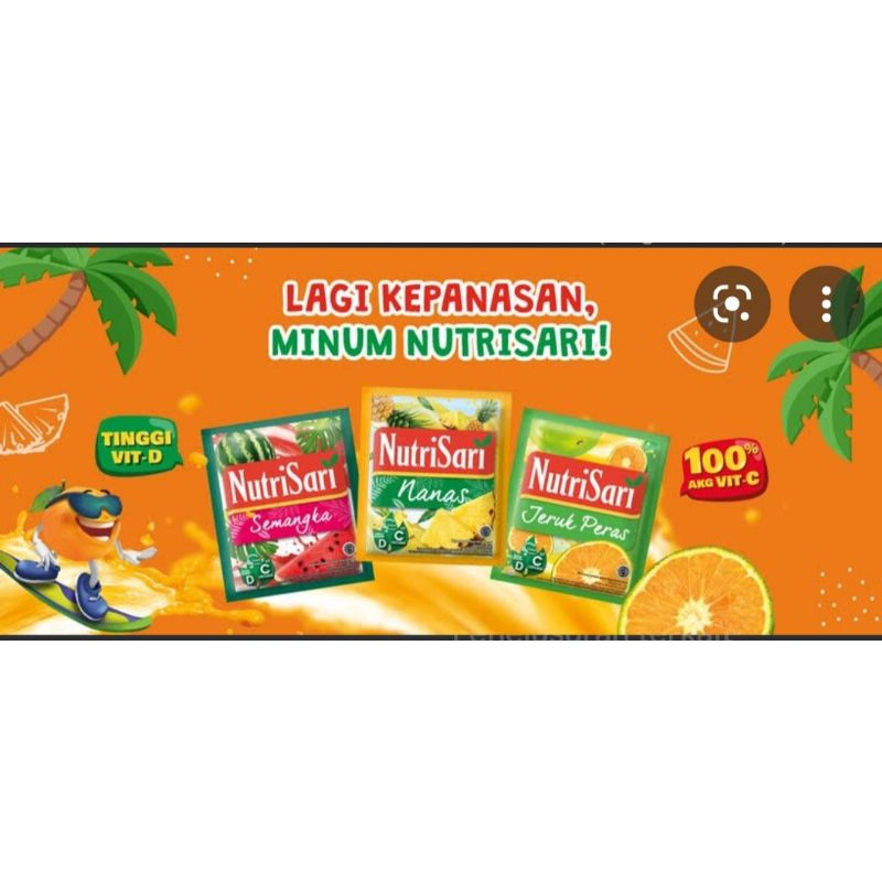 

NUTRISARI JERUK NIPIS SHACHET 1 RENCENG 10 SACHET PCS 14gr 14 gr