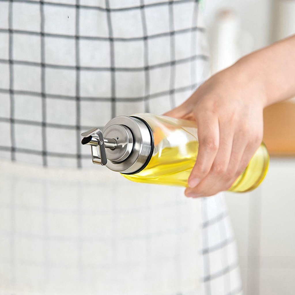 [Elegan] Dispenser Minyak 2in1 Bumbu Masak Wadah Bumbu Otomatis