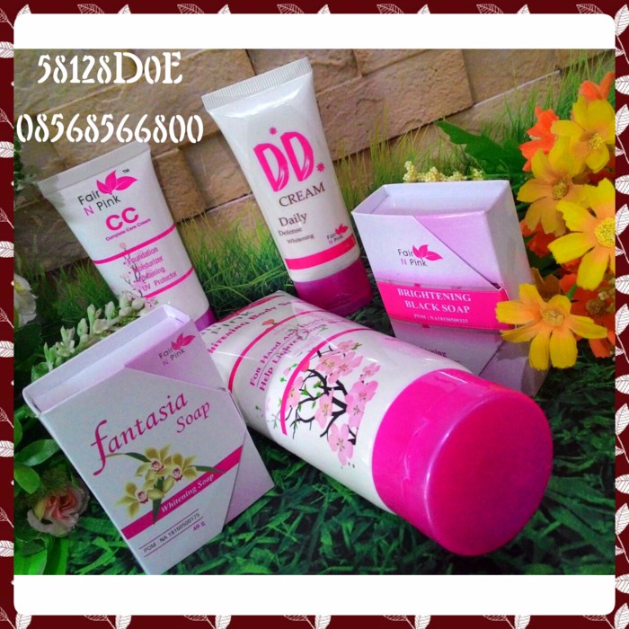 HOT SALE - PAKET PERAWATAN WAJAH LENGKAP FAIR N PINK PLUS DD CREAM KRIM KULIT WANITA