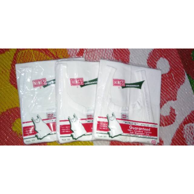 GROSIR (6 pc) singlet pria merek hings kualitas bagus