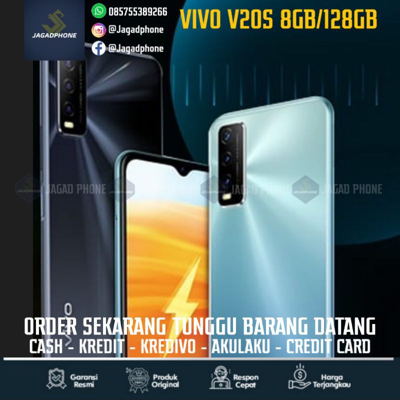 Hp Vivo Y20S Ram 8GB/128GB Garansi Resmi 1 Tahun