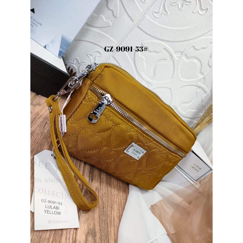 Sighmon Dompet selempang 9091-53 Bahan Kanvas. Tas Wanita Import BEST SELLER.!!! Sighmon Selempang wanita Sighmon ORI BISA BAYAR DITEMPAT.!!!