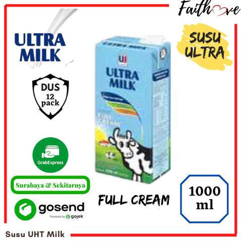 

(BISA COD) Susu Ultra Milk 1 Ltr 1000 ml by GoJek Grab TERBARU Kode 808
