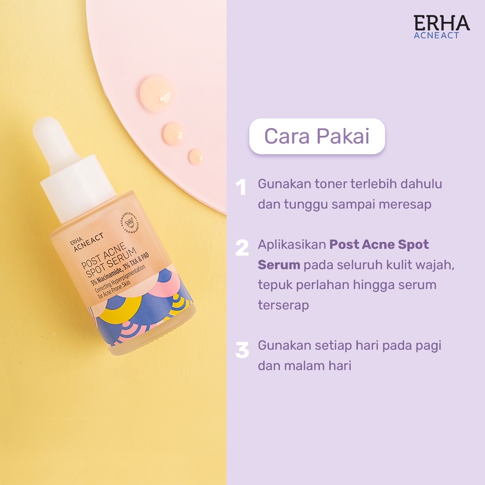 ERHA Acneact Post Acne Serum 30ml - Serum Untuk Menyamarkan Bekas Jerawat-3