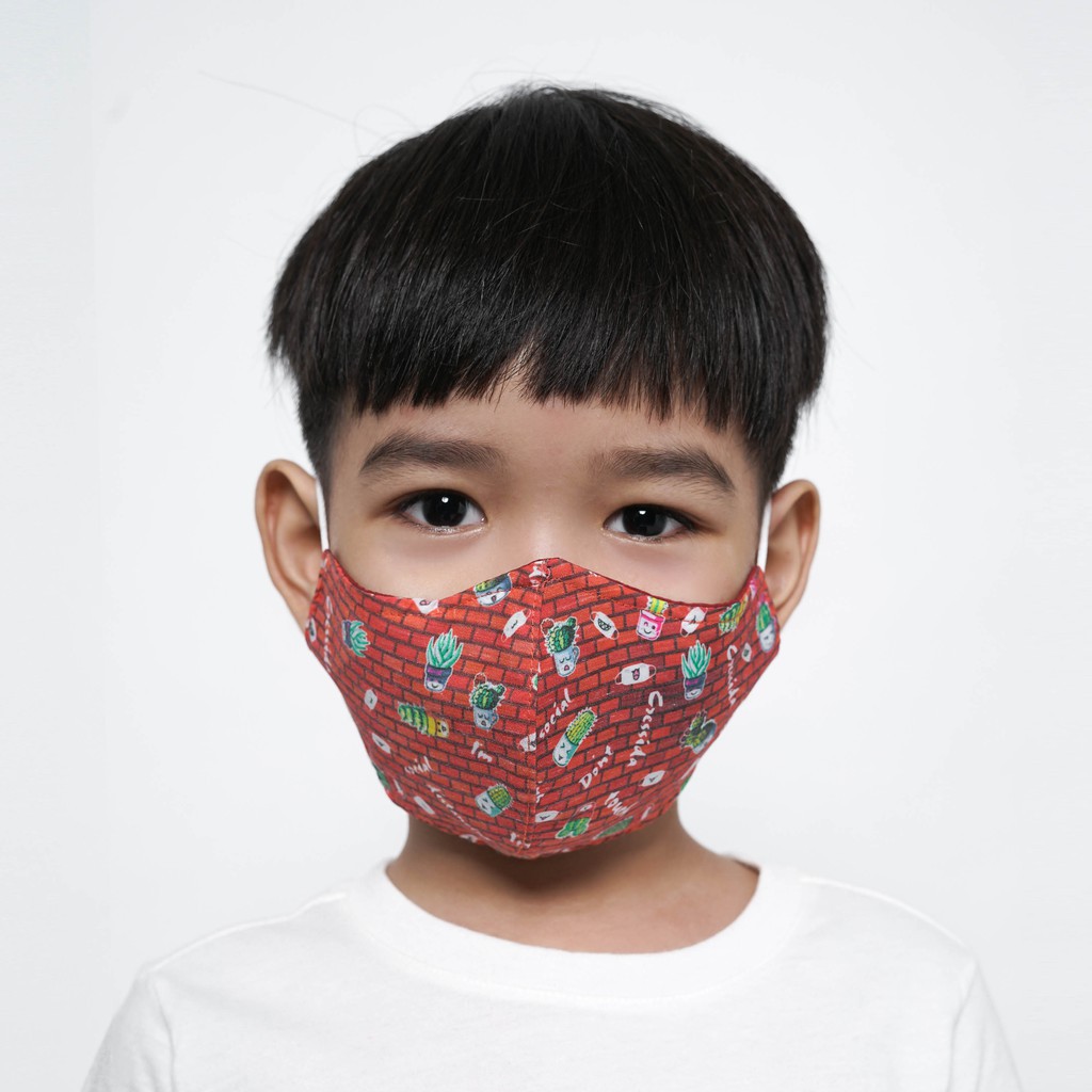 BB CRESSIDA MASKER ANAK Hijab &amp; NON Hijab ISI 2 Masker Anak Katun