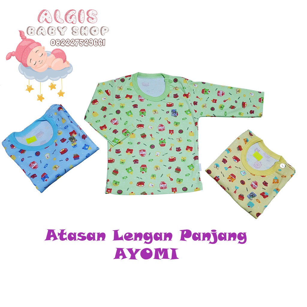 Baju Bayi Baju Anak S M L Lengan Panjang AYOMI 1 PCS