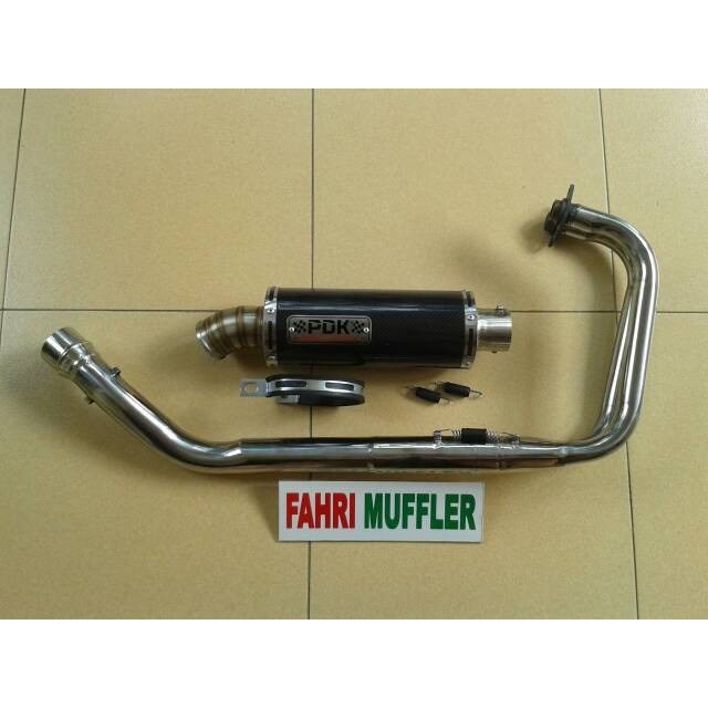 Fullset Kawasaki Ninja 250 fi / R atau Z250 silencer PDK