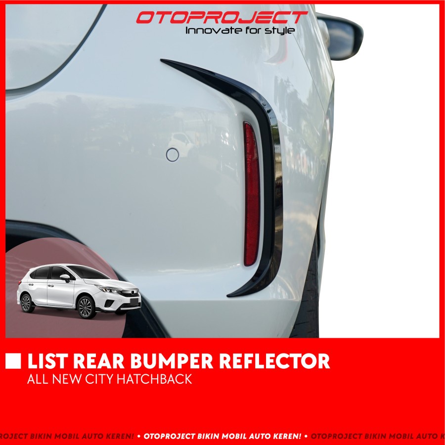 List Rear Alis Bumper Reflektor Belakang All New City Hatchback 2021