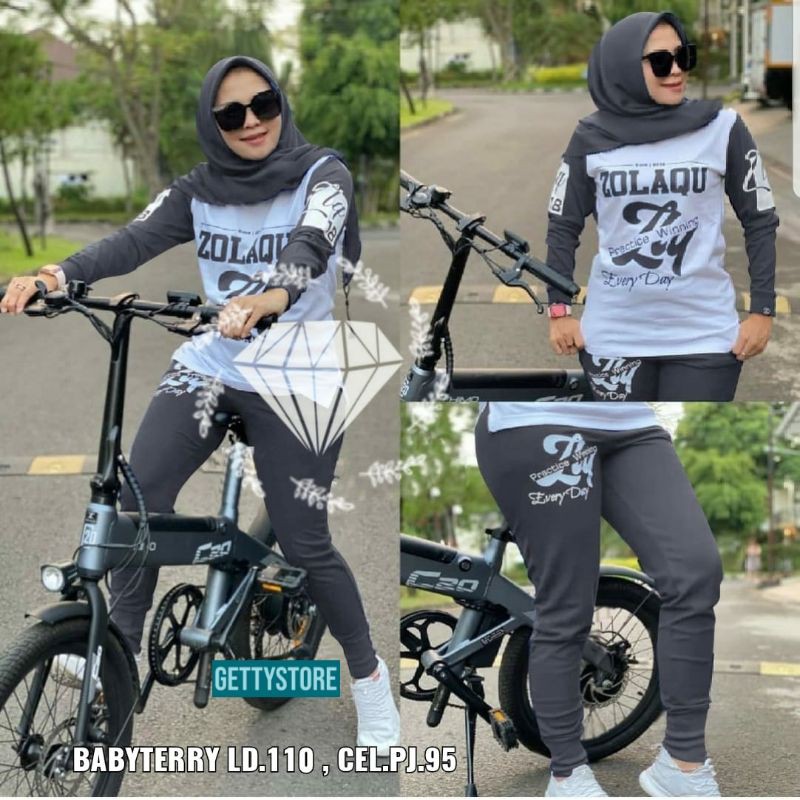 set stelan baju zolaqu bike by getty