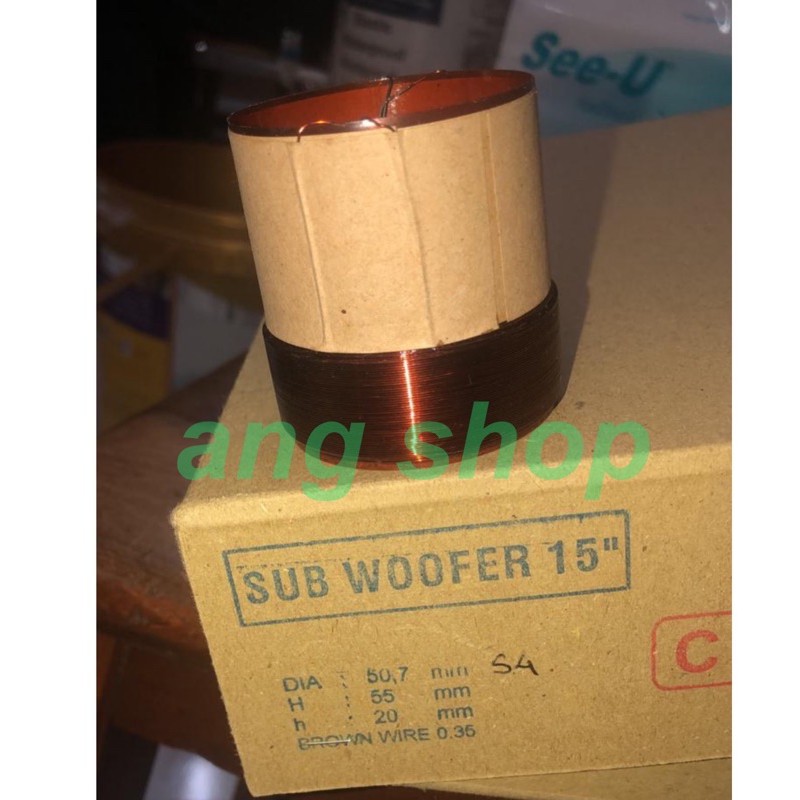 Spool Subwoofer Speaker 15 Inch Inci Double Coil Dobel Coil Spol 50.7 Mm Spul Voice Coil 50,7 Mm
