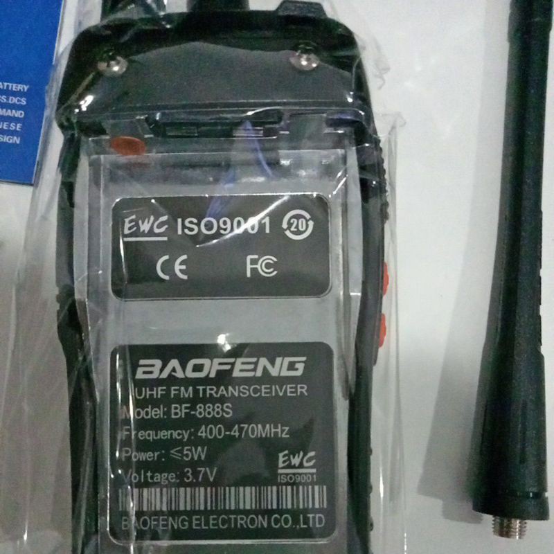 HT 888S 16 Ch TANPA BOX + Earset Single Band UHF / HT Murah BF 888 S Handy Talky tanpa layar BF-888S Walky Talky Radio Komunikasi