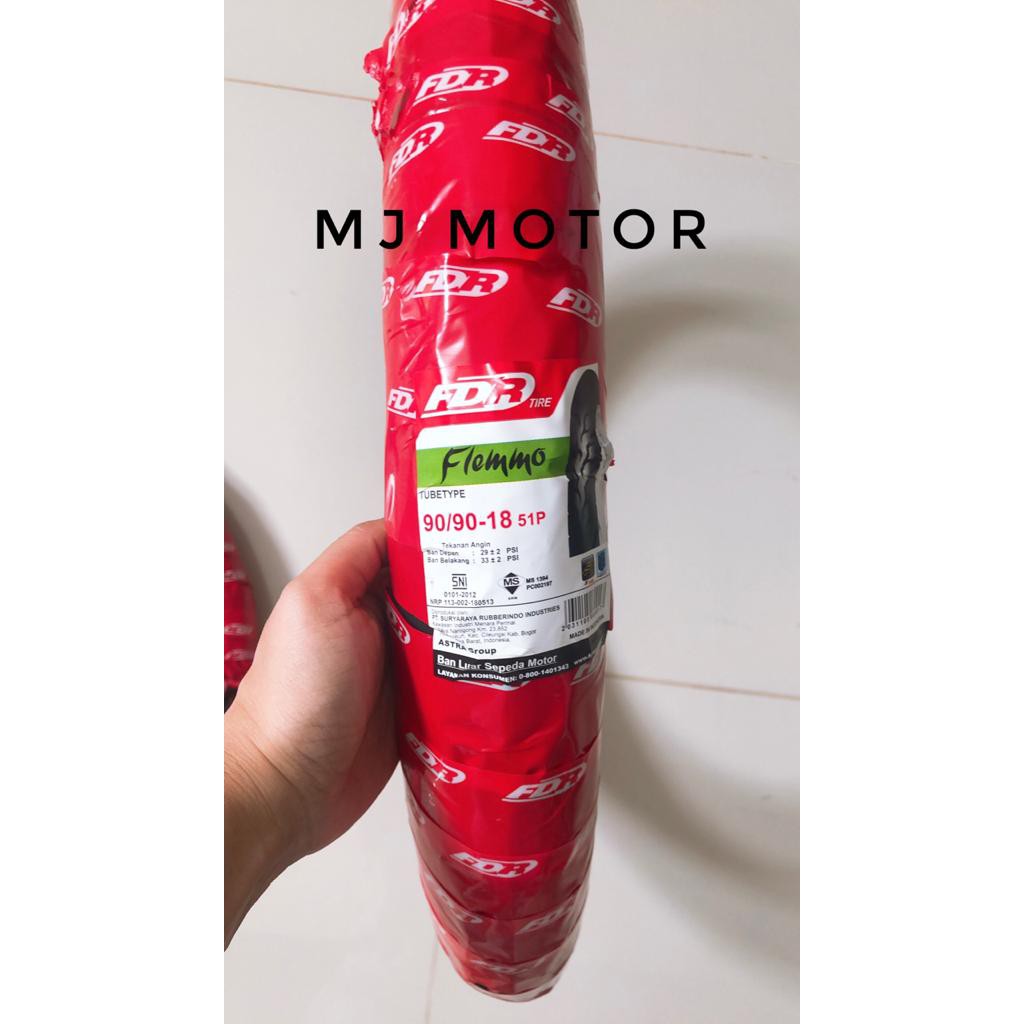 BAN LUAR FDR FLEMMO 90/90 RING 18 HARGA SATUAN BUKAN SEPASANG BUKAN BAN TUBELESS