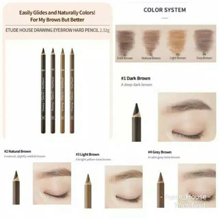 Etude House - Drawing Eyebrow Hard Pencil 2.32g / Pensil Alis / Eye