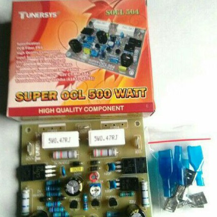 Kit Driver Power SOCL 504 500W Amplifier Super ocl SOCL 500 Watt Fiber Plus Skun By Tunersys